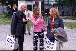Almere 8 september 2001
Presentatie van Big Brother 3.
Diane BB en Frank BB met Patty Brard