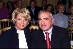 Amsterdam 10 september 2001
Modeshow van Frans Molenaar in het Amstel Hotel.
Rik Felderhof met vriendin
