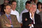 Amsterdam 1 september 2001
Wim Kok en Ad Melkert bij PVDA Congres.