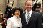 Den Haag 17 september 2002
prinsjesdag 2002
Minister Henk Kamp met zijn vrouw