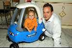 Fijnaart 5 september 2002
Frans Bauer met  hun zoontje Christiaan