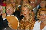 Amsterdam 9 september 2002
Modewshow Frans Molenaar in het Amstel Hotel
Marion Lambriks met man