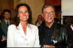Amsterdam 9 september 2002
Modewshow Frans Molenaar in het Amstel Hotel
Frans Molenaar en Rosalie Delon