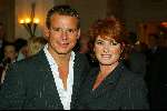 Amsterdam 9 september 2002
Modewshow Frans Molenaar in het Amstel Hotel
Leco v Zadelhoff en Yvonne Brandsteder