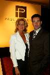 Amsterdam 14 september 2003
Modeshow Paul schulten in het okura
Paul Schulten met  Angela Hoogeveen