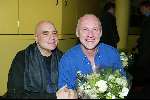 Amsterdam 9 december 2003
Premiere Pietje Bell in City theater.
Arjan Ederveen met vriend