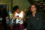 Amsterdam 7 september 2003
Bart Chabot bij beeld Herman Brood in Madame Tussaud