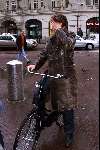 Amsterdam 12 december 1999
Beau van Erven Dorens op zijn oma fiets in Amsterdam