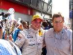 Zandvoort 21 september 2003
Norbert Haug met Christijan Albers