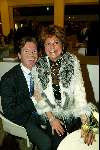 Amsterdam 6 december 2003
Opening van de antiek en kunstbeurs Pan in de Rai.
Christine Kroonenberg met Hr jansen