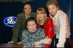 Amsterdam 3 december 2003
Persconferentie Idols  2003/2004
Edwin Jansen, Jerney Kaagman, Henkjan Smits en Eric v Thijn