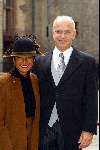 Den Haag 16 september 2003
prinsjesdag 2003 .ministers en staatsecretarissen met hoedjes
Gerrit Zalm met vrouw