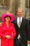 Den Haag 16 september 2003
Prinsjesdag 2003 .ministers en staatsecretarissen met hoedjes
Henk Kamp met vrouw