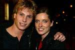 Amsterdam 2 december 2003
Premiere West Side Story in Carre. Aukje v Ginneken met haar vriend Jamy.