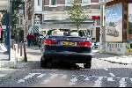 Amsterdam 27 september 2003
Jort Kelder en Georgina Verbaan in Saab cabrio