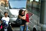 Amsterdam 23 september 2003
De vriendin van Mick Jagger  Lucinde morad en haar zoontje lucas