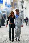 Den Haag 5 september 2003
Mariska Hulscher met haar nieuwe vriend Walter