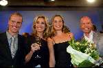 Bloemendaal 19 september 2003
Elite model of the year verkiezing
Mart Visser en Frederique v d Wal Barbara v d Mast en Jeroen v d Mast