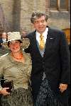 Den Haag 16 september 2003
Prinsjesdag 2003 .ministers en staatsecretarissen met hoedjes
Minister Veerman  met vrouw