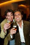 Scheveningen 8 december 2003
Feestje Holland Casino in circustheater.
Mike Starink en Bart Ettekoven