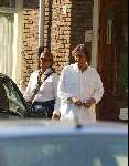 Amsterdam 21 september 2003
Patty Brard met haar vriend Bart Anokee