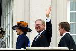 Den Haag16 september 2003
Prinsjes dag 2003. 
Pieter v Vollenhoven Prinses Margriet en Prins Friso