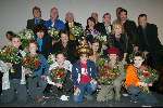 Amsterdam 9 december 2003
Premiere Pietje Bell in City theater.
Quinten Schram en de cast van Pietje Bell