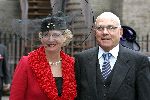 Den Haag 21 september 2004
Agnes v Ardenne met man met hoed bij Prinsjesdag