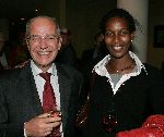 Scheveningen 13 september 2004
Premiere Cool in pathe scheveningen.
Ayaan Hirsi Ali met Gerrit Zalm