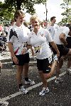 Zaandam 19 september 2004
Dam tot Dam Loop. 
Caroline Tensen met Peter Gallas
