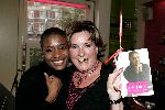 Amsterdam 21 september 2004
Presentatie boek Sylvana Simons.
Sylvana met Catherine Keyl