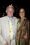 Monaco 10 september 2004
Modeshow Monique Collignon in Grimaldi. Chimene v Oosterhout met eigenaar Lancaster Gerard Ruiter