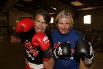 Amstelveen 23 september 2004
Presentatie boksers bekende nederlanders bij Special Sports. 
Dries Roelvink en Emile Ratelband
Peter Smulders bv