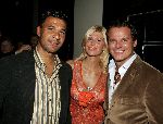Amsterdam 21 september 2004
Presentatie wijnen Gordon in hotel Blakes.
Ruud Gullit Estelle Gullit en Leco v Zadelhoff