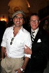 Amsterdam 6 september 2004
Modeshow Frans Molenaar in het Amstel Hotel.
Rodrigo Otazu met Frans Molenaar