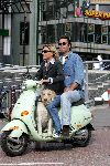 Amsterdam 11 september 2004
Gallyon v Vessem met vriend en hond op scooter