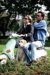Amsterdam 11 september 2004
Gallyon v Vessem met vriend en hond op scooter