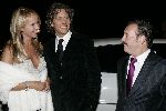 Utrecht 24 september 2004
Premiere Alice in glamourland.
Linda de Mol met vriend Sander Vahle en Hans v d Heuvel