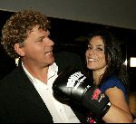 Amstelveen 23 september 2004
Presentatie boksers bekende nederlanders bij Special Sports. 
Heleen v Rooyen en Ton v Rooyen