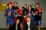 Amstelveen 23 september 2004
Presentatie boksers bekende nederlanders bij Special Sports. 
Heleen v Rooyen en Ellemieke Vermolen Dries Roelvink Maureen du Toit Emile Ratelband Victor Reinier en Hugo Metsers III