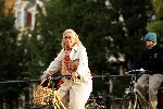 Amstelveen 24 september 2004
Herma Krabbe op fiets
