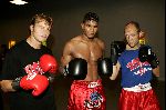 Amstelveen 23 september 2004
Presentatie boksers bekende nederlanders bij Special Sports. 
Victor Reinier en Hugo Metsers III