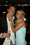 Monaco 10 september 2004
Modeshow Monique Collignon in Grimaldi. 
Inge de Bruijn met ex vriend
