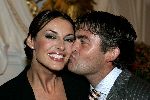 Amsterdam 6 september 2004
Modeshow Frans Molenaar in het Amstel Hotel.
Irene v d Laar met nieuwe vriend Sander