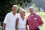 Lieren 6 september 2004
Golftournooi Ronnie Tober op de scherpenberg.
Ronnie met Jan Jochems en mevr Kamminga