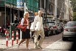 Amsterdam 11 september 2004
Johan Cruyff met zijn vrouw op pc hooftstraat