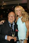 Monaco 10 september 2004
Modeshow Monique Collignon in Monaco.  
Inge de Bruijn met Joop Braakhekke