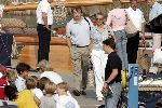 Koningin Beatrix varen met Mabel Wisse Smit Prins Friso Prins Constantijn  Prinses Laurentien Prinses Eloise en Prins Claus Cazimir
Groene Draeck
