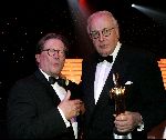 Hilversum 30 september 2004
Uitreiking Gouden beelden in studio 21
Fons v Westerlo en Mart Smeets