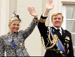 Den Haag 21 september 2004
Prinses Maxima en Prins Willem Alexander op bordes paleis Noordeinde
Prinsjesdag 2004